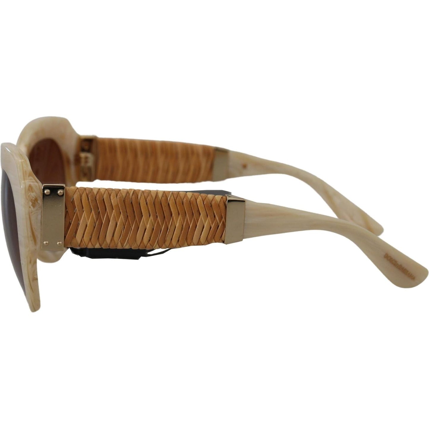 Dolce & Gabbana Beige Chic Acetate Women's Sunglasses Dolce & Gabbana Sienna