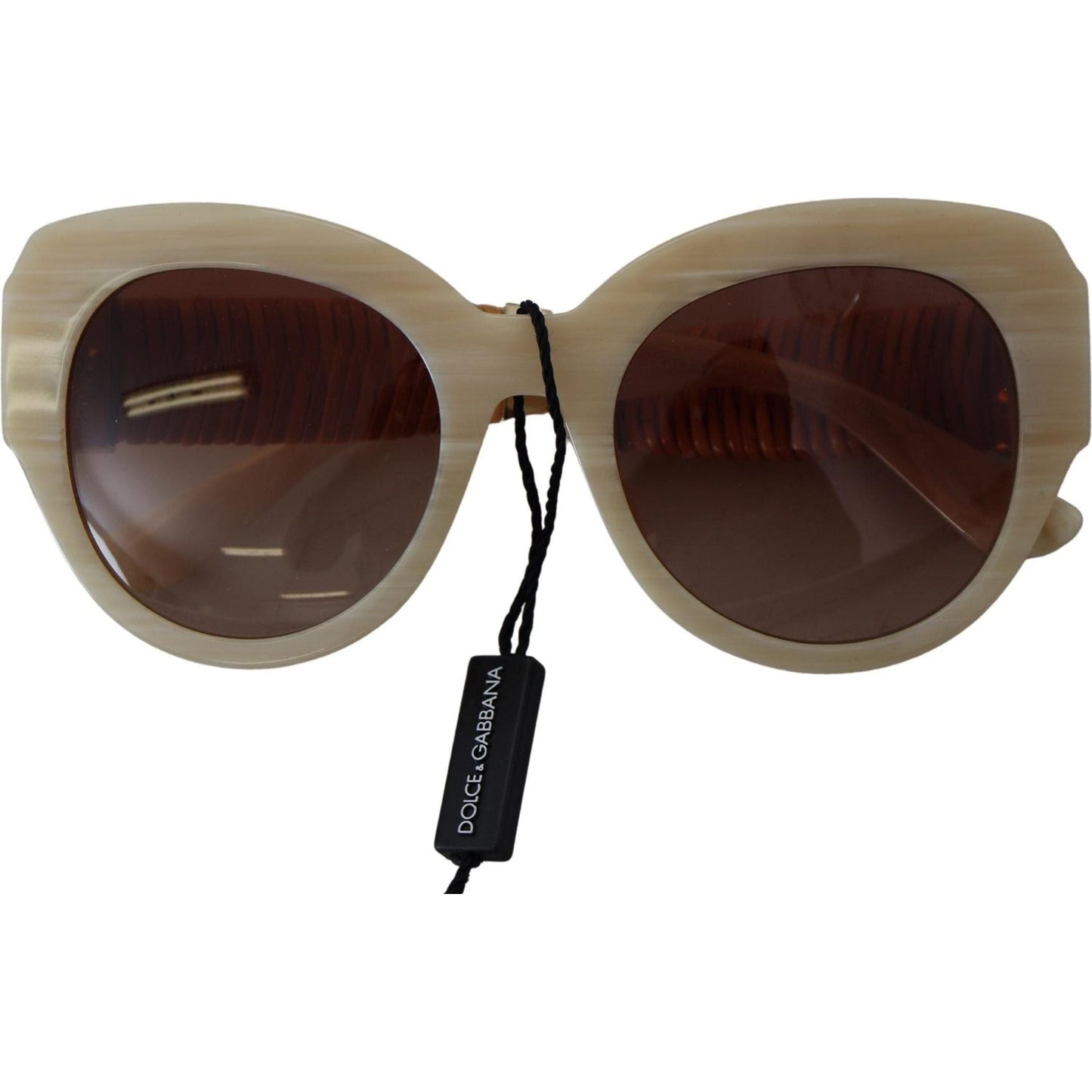 Dolce & Gabbana Beige Chic Acetate Women's Sunglasses Dolce & Gabbana Dark Slate Gray