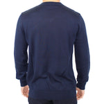 Ermanno Scervino Elegant Blue V-Neck Wool Blend Pullover Ermanno Scervino Dark Slate Gray