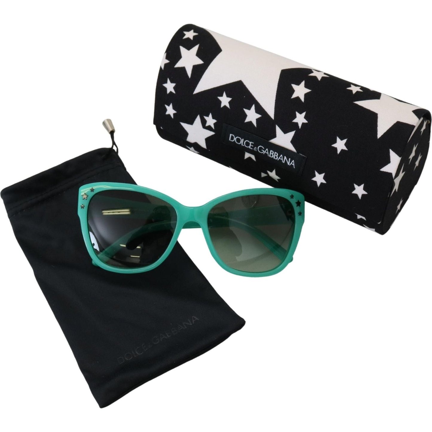 Dolce & Gabbana Enigmatic Star-Patterned Square Sunglasses Dolce & Gabbana Black