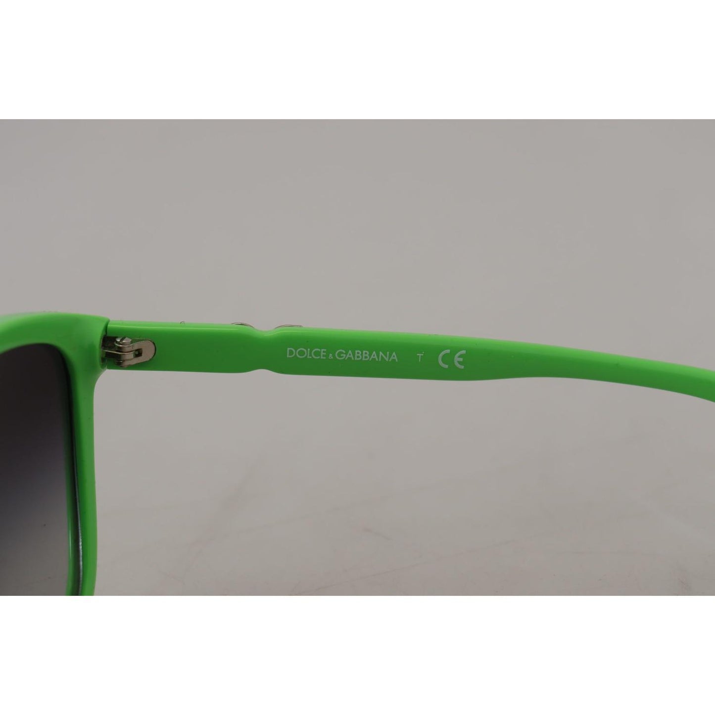 Dolce & Gabbana Chic Green Acetate Round Sunglasses Dolce & Gabbana Dark Gray