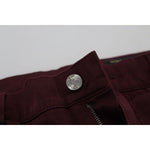 Dolce & Gabbana Slim Fit Bordeaux Jeans - Italian Luxury Dolce & Gabbana Black