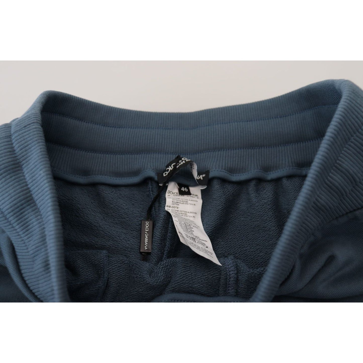 Dolce & Gabbana Blue Cotton Bermuda Casual Mens Shorts Shorts