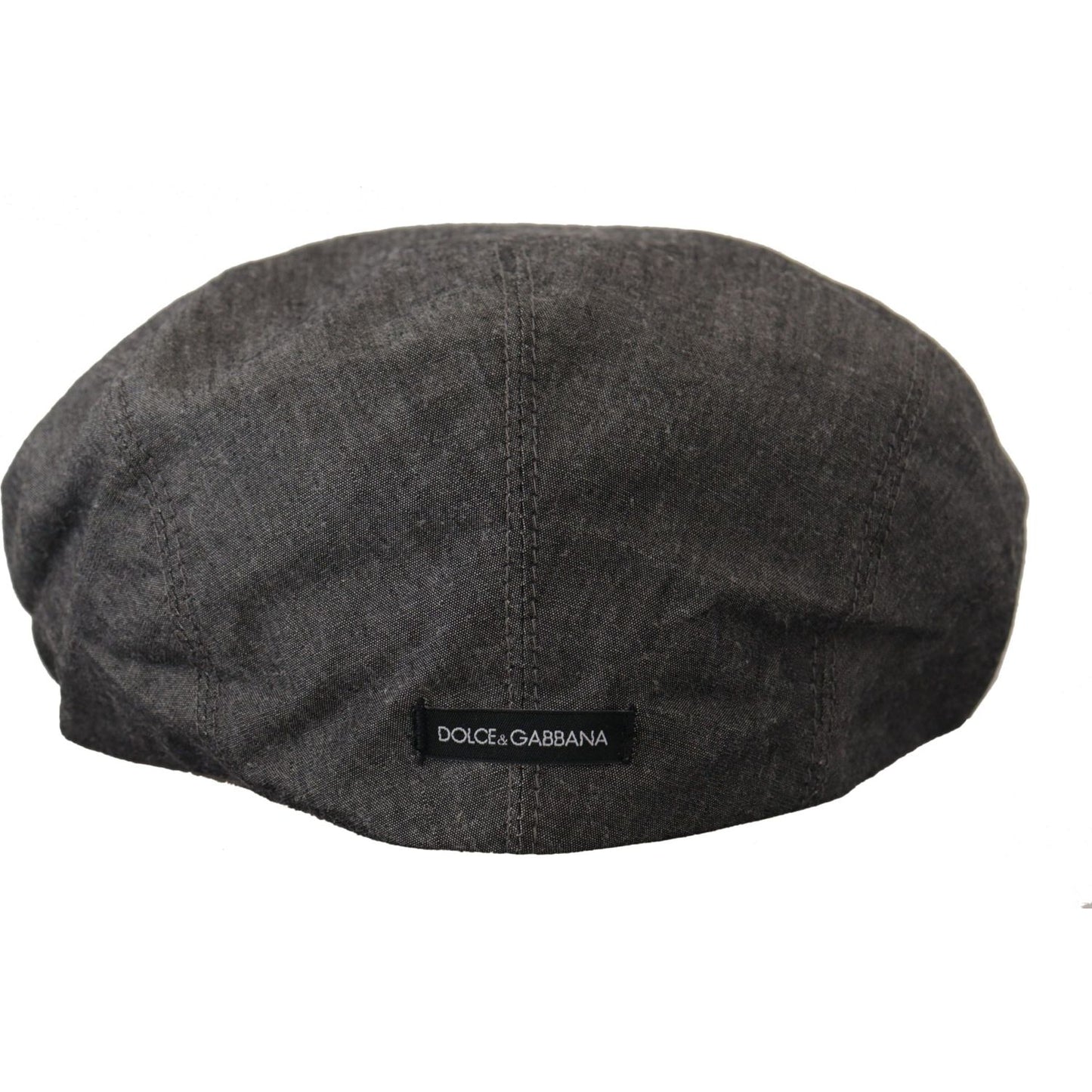 Dolce & Gabbana Elegant Gray Newsboy Hat Dolce & Gabbana Dark Slate Gray