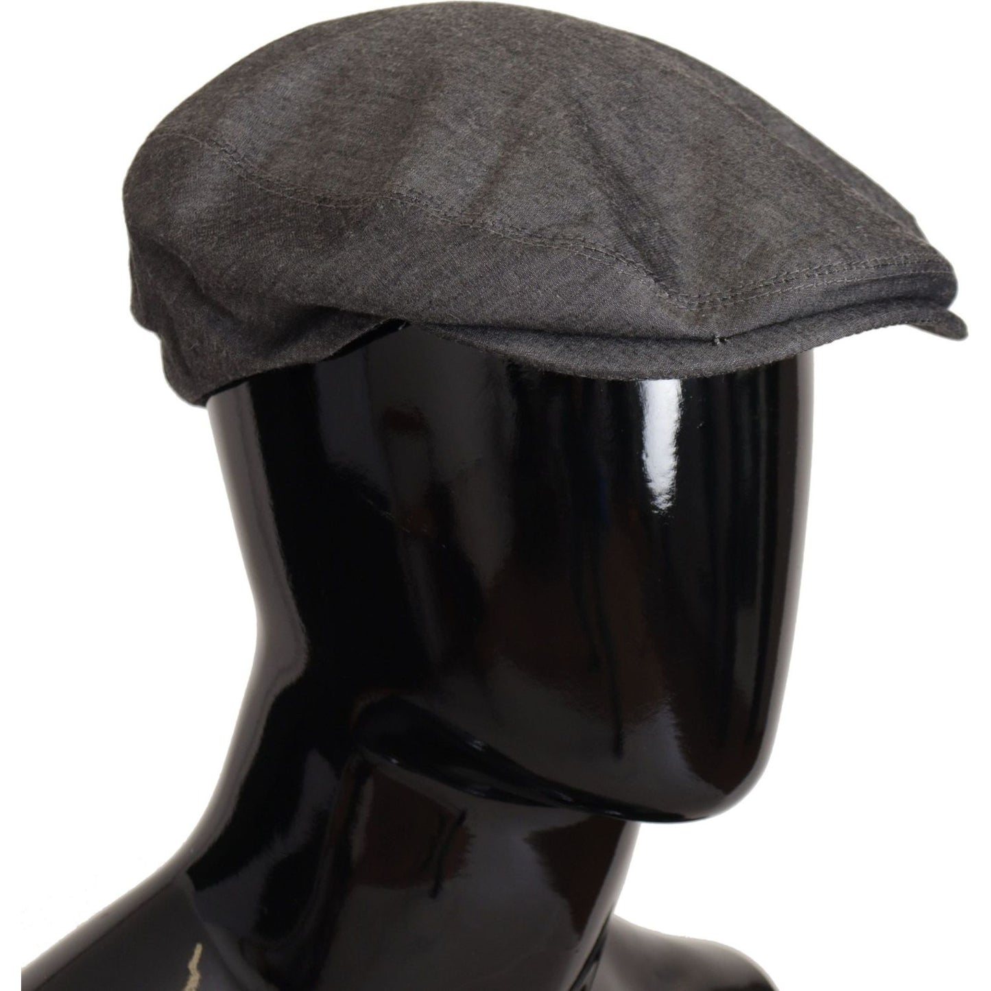 Dolce & Gabbana Elegant Gray Newsboy Hat Dolce & Gabbana Dark Slate Gray
