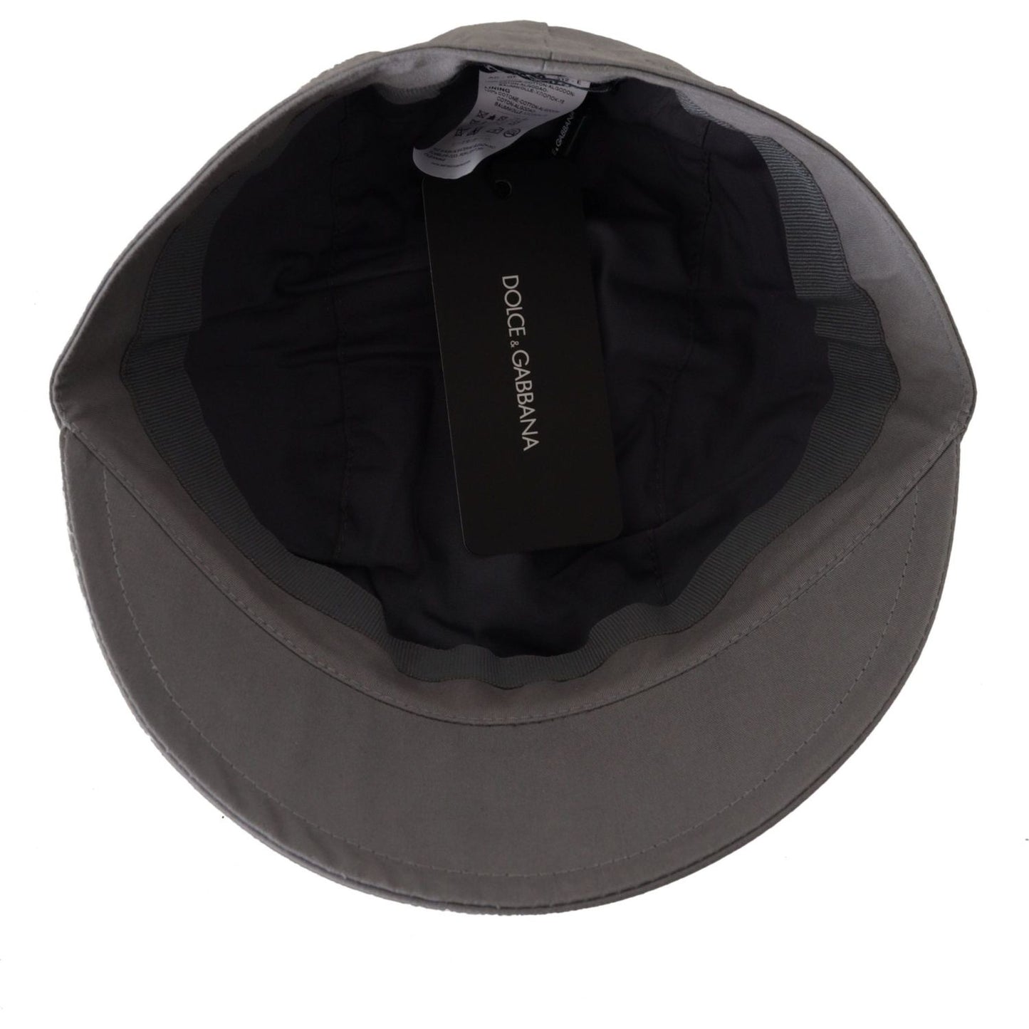 Dolce & Gabbana Elegant Gray Newsboy Cap - Classic Accessory Dolce & Gabbana Dark Slate Gray