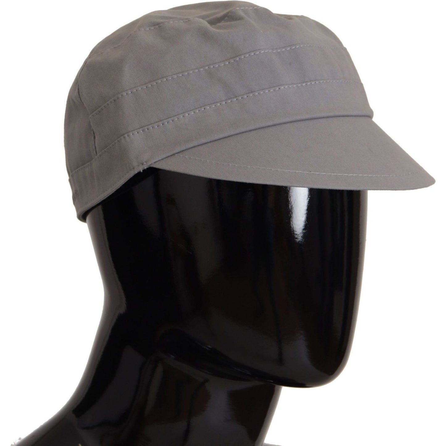 Dolce & Gabbana Elegant Gray Newsboy Cap - Classic Accessory Dolce & Gabbana Black