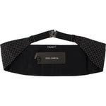 Dolce & Gabbana Elegant Silk Polka Dot Cummerbund Dolce & Gabbana Black
