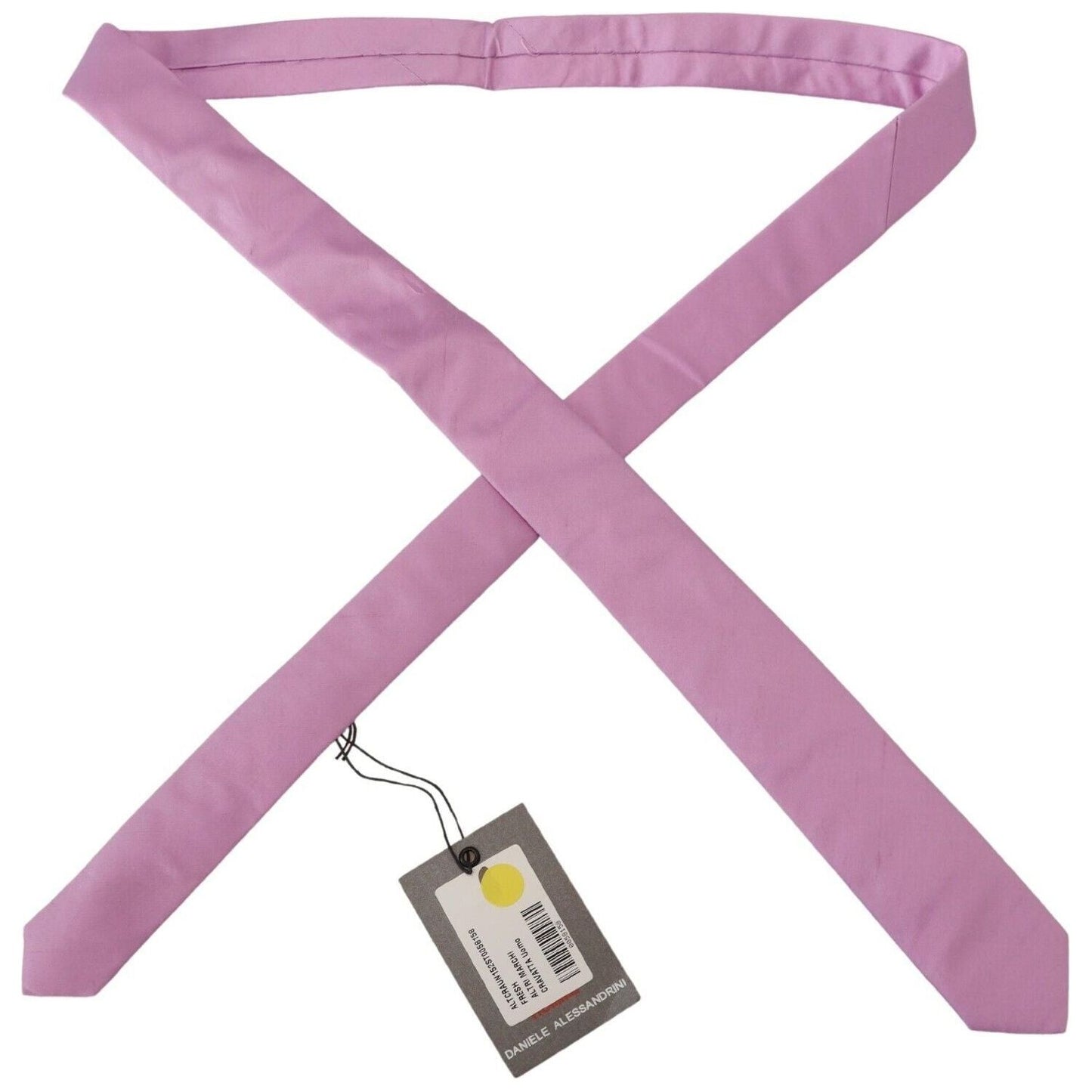 Daniele Alessandrini Elegant Silk Men's Tie in Pink Daniele Alessandrini Rosy Brown