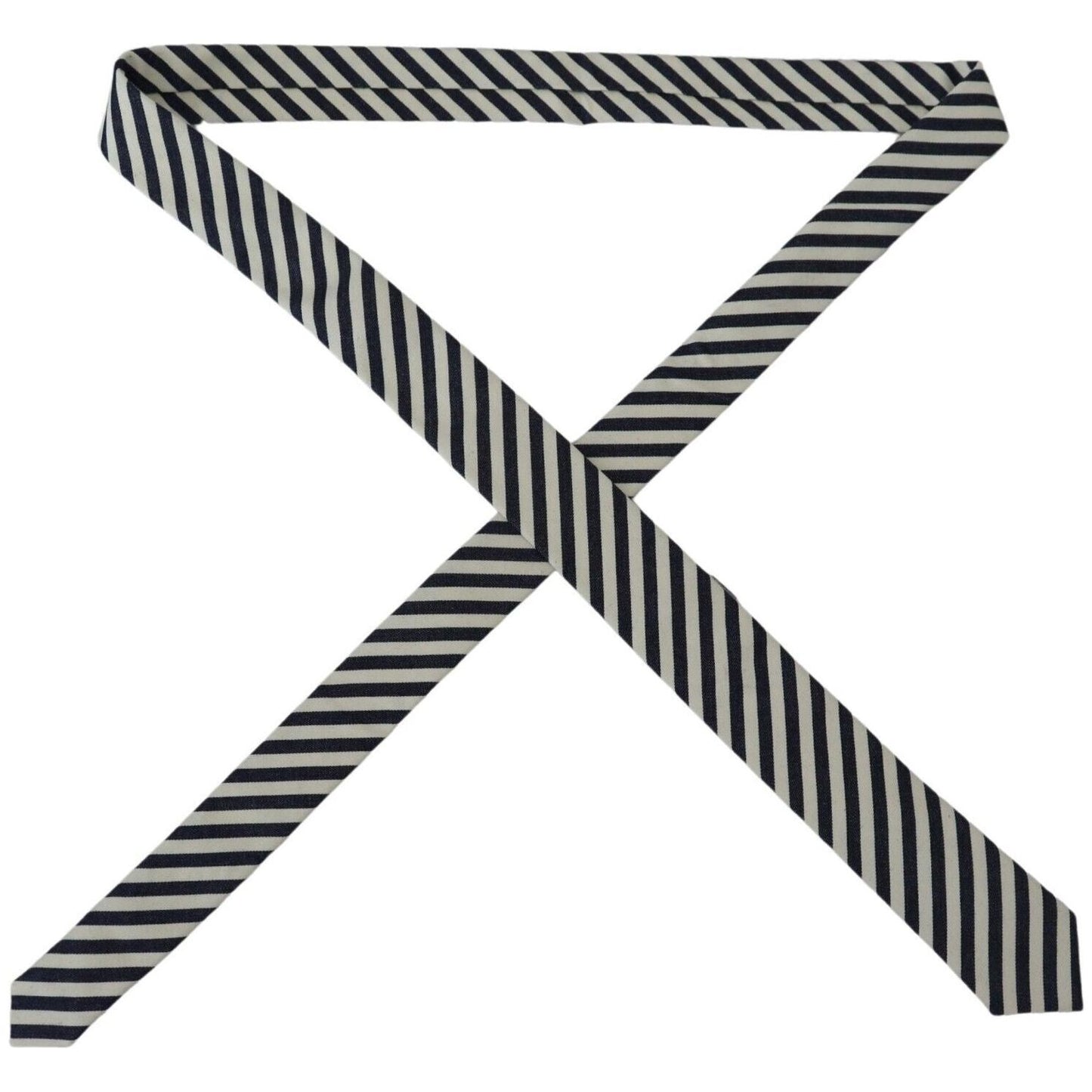 Denny Rose Elegant Italian Striped Bow Tie Denny Rose Dark Gray