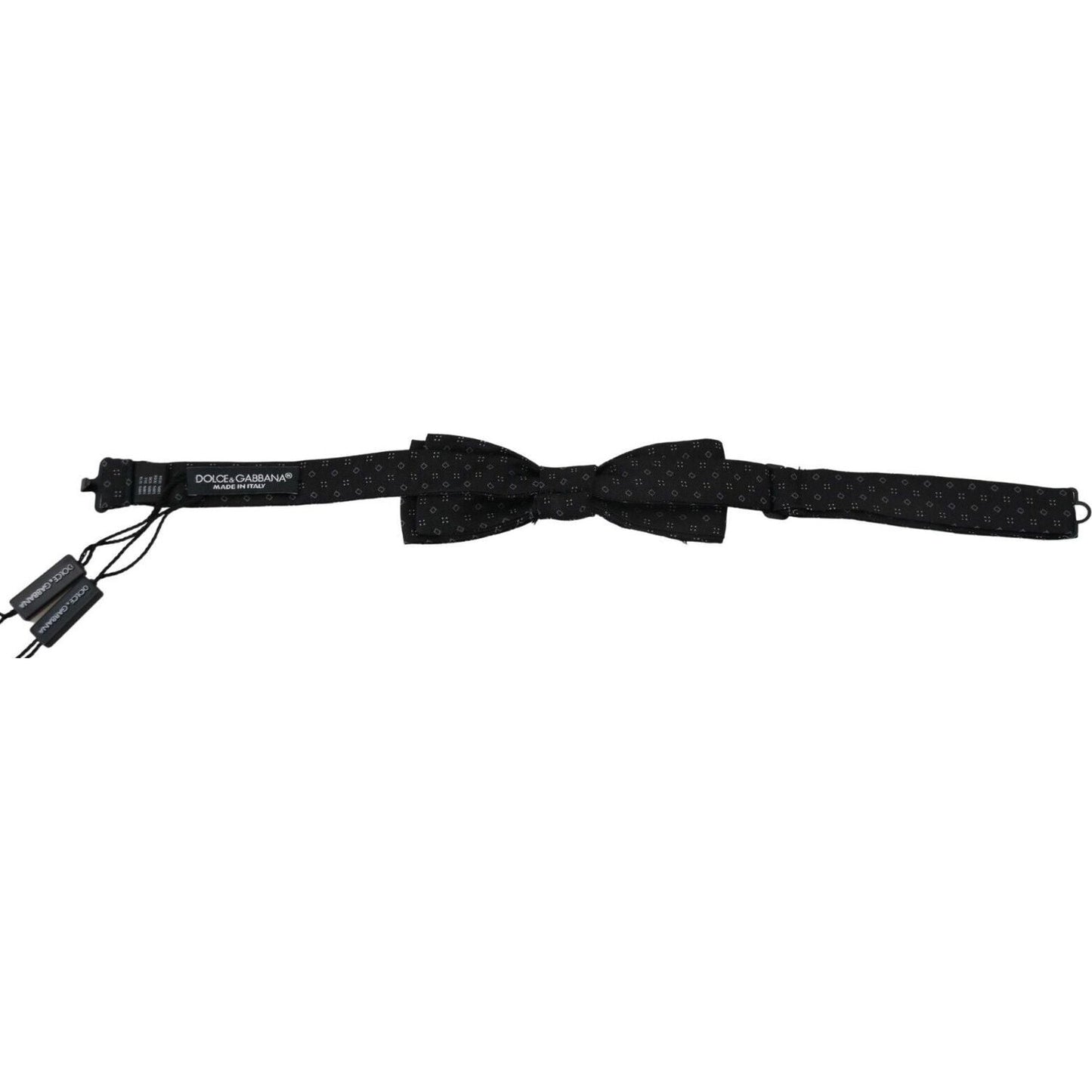 Dolce & Gabbana Elegant Silk Black Bow Tie for Men Dolce & Gabbana Black