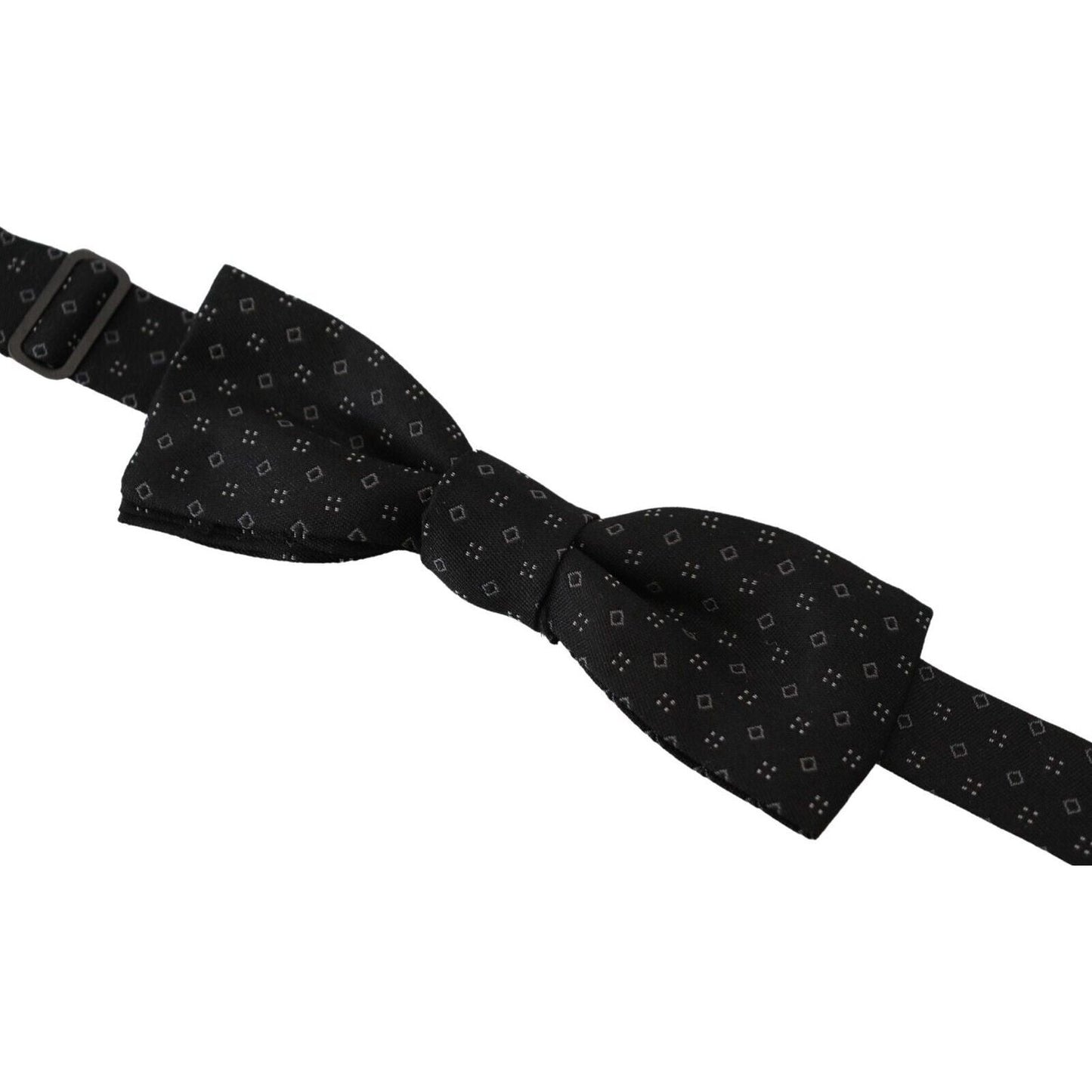 Dolce & Gabbana Elegant Silk Black Bow Tie for Men Dolce & Gabbana Black