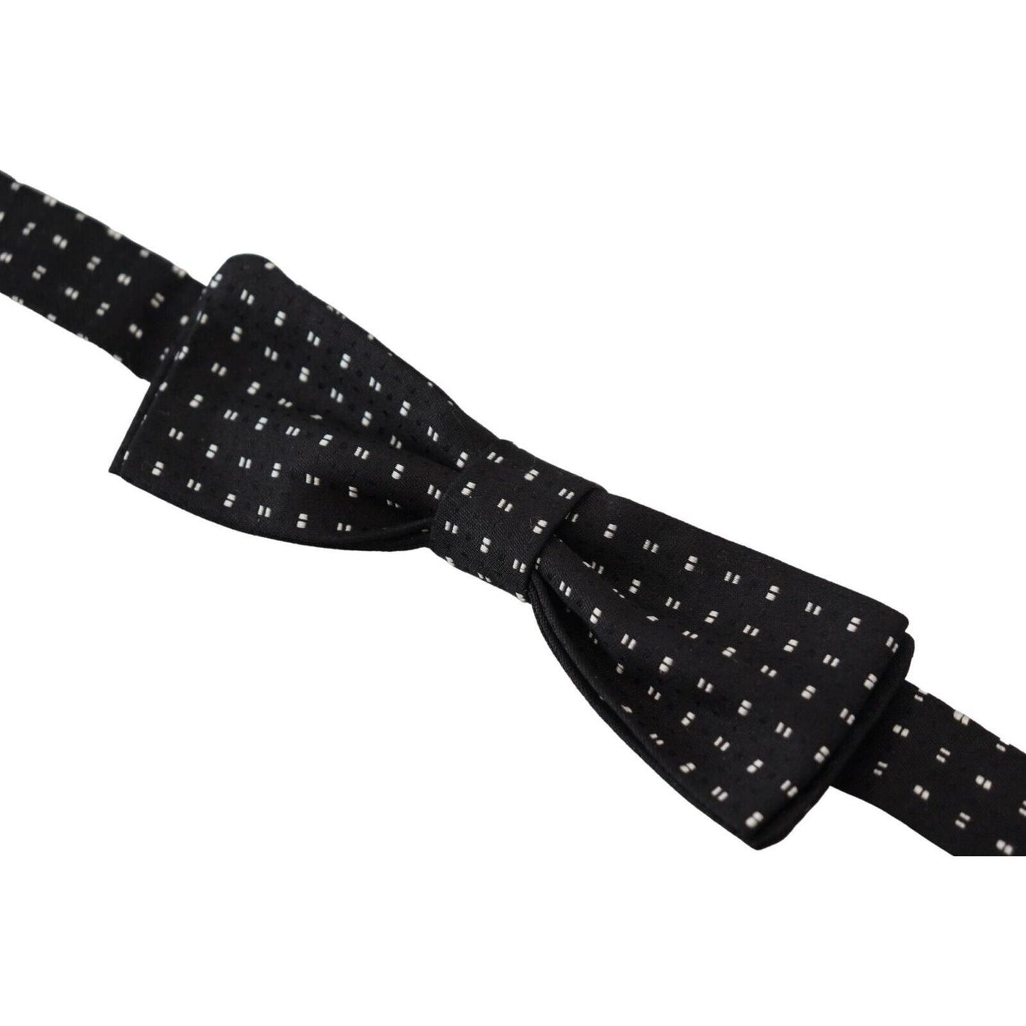 Dolce & Gabbana Elegant Black Silk Bow Tie Dolce & Gabbana Black