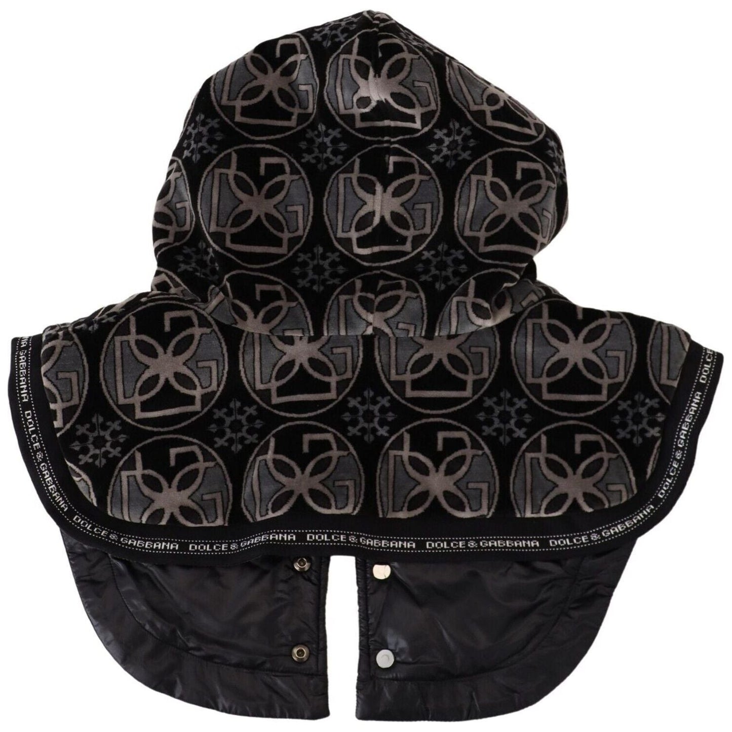 Dolce & Gabbana Elegant Black Cotton Blend Head Wrap Hat Dolce & Gabbana Black