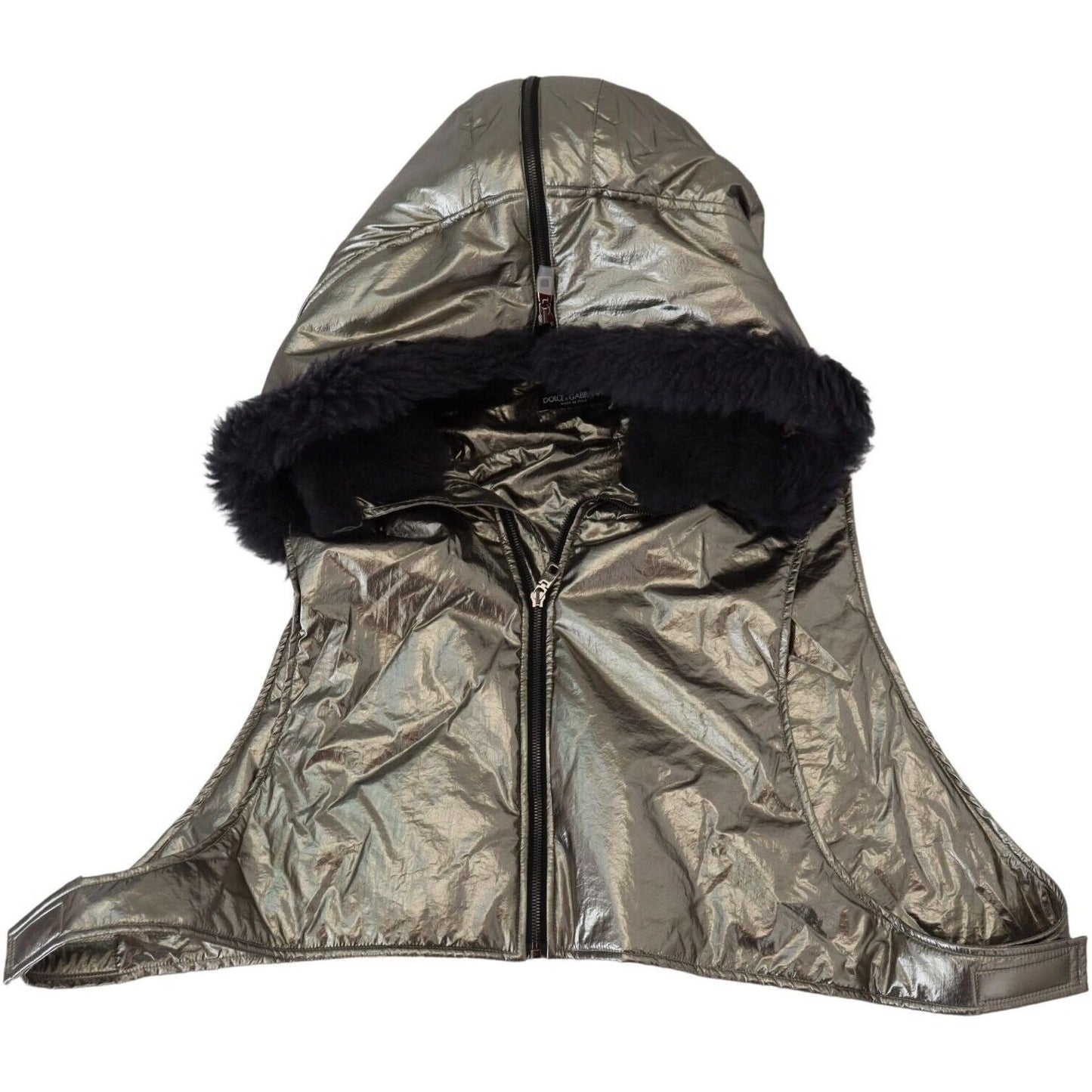 Dolce & Gabbana Elegant Silver Whole Head Wrap Hat Dolce & Gabbana Dim Gray