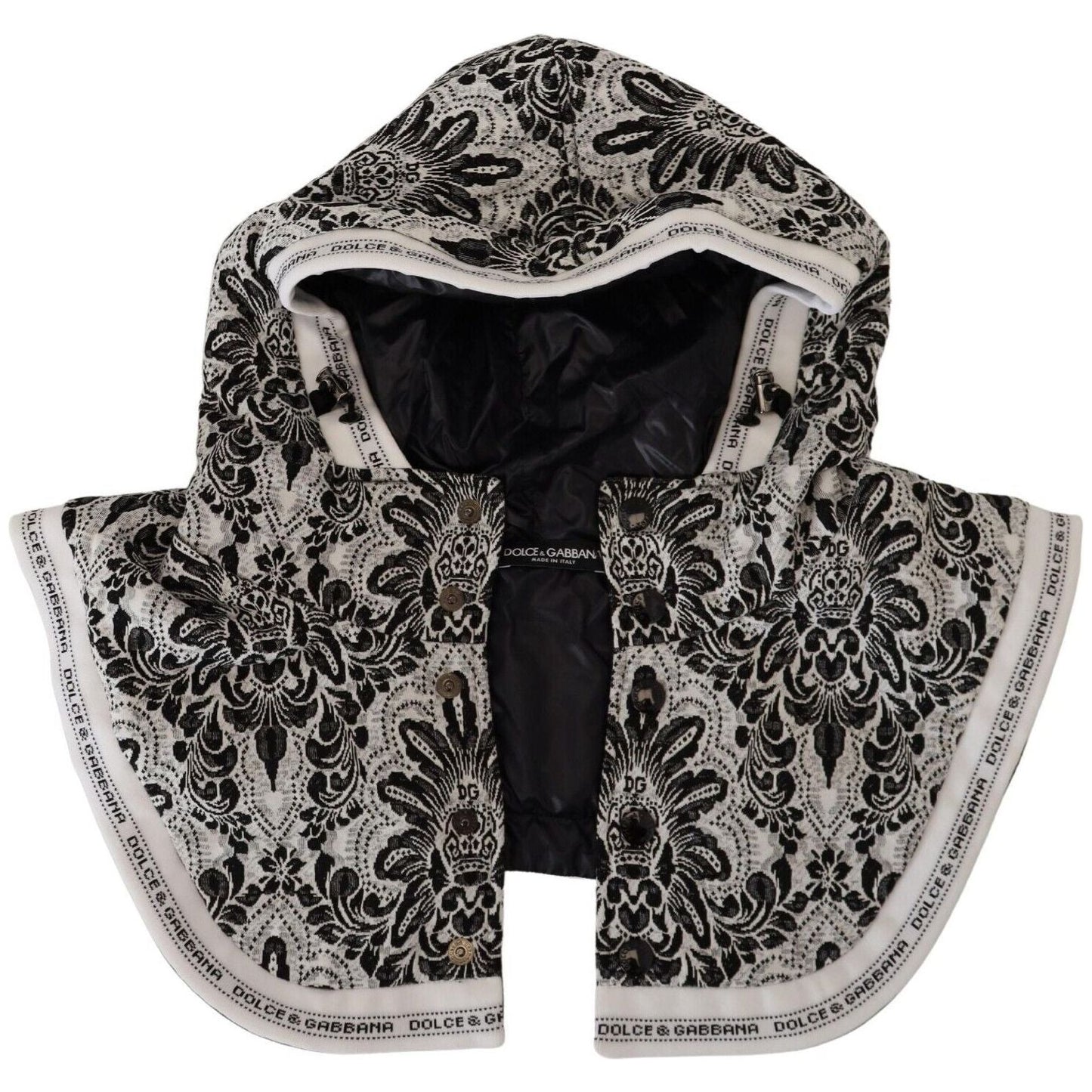 Dolce & Gabbana Elegant Floral Cotton Whole Head Wrap Hat Dolce & Gabbana Black