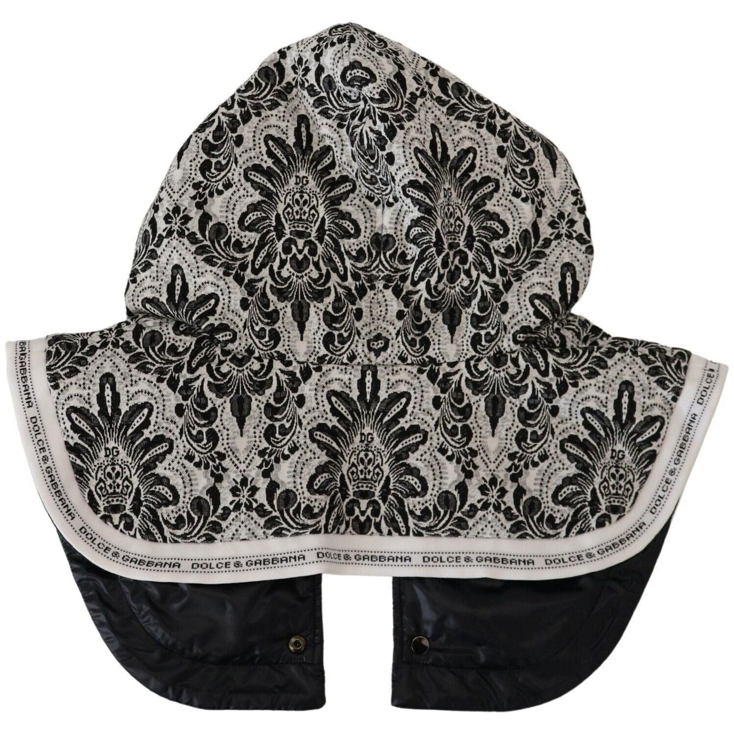Dolce & Gabbana Elegant Floral Cotton Whole Head Wrap Hat Dolce & Gabbana Gray