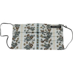 Dolce & Gabbana Chic White Floral Pleated Cotton Face Mask Dolce & Gabbana Gray