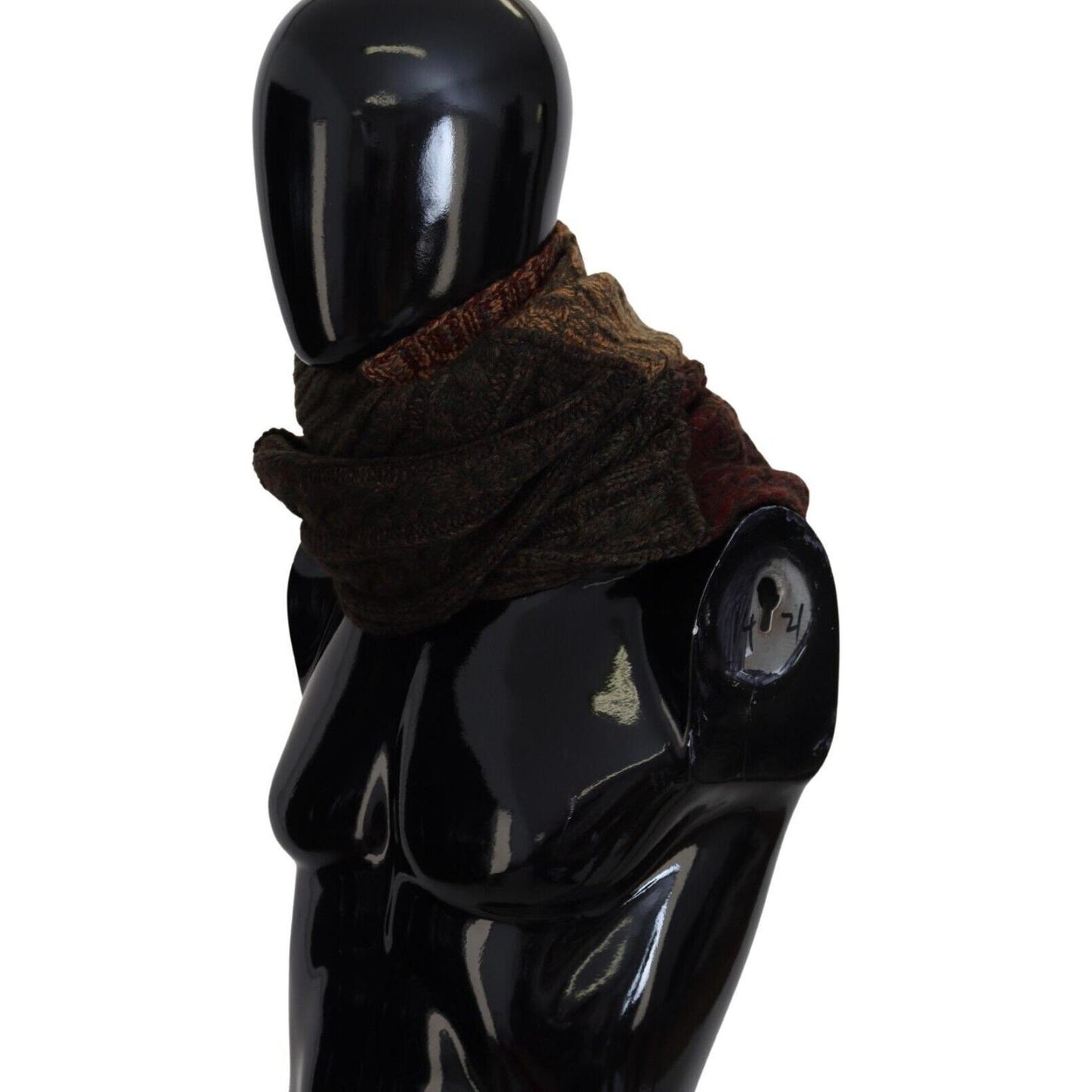 Dolce & Gabbana Elegant Cashmere-Wool Blend Men's Scarf Dolce & Gabbana Black