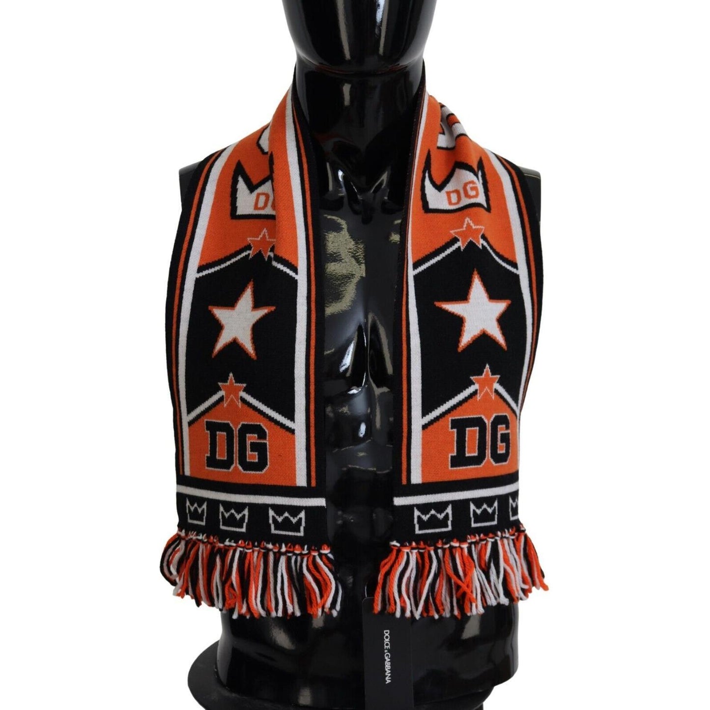 Dolce & Gabbana Elegant Multicolor Wool-Cashmere Men's Scarf Dolce & Gabbana Rosy Brown