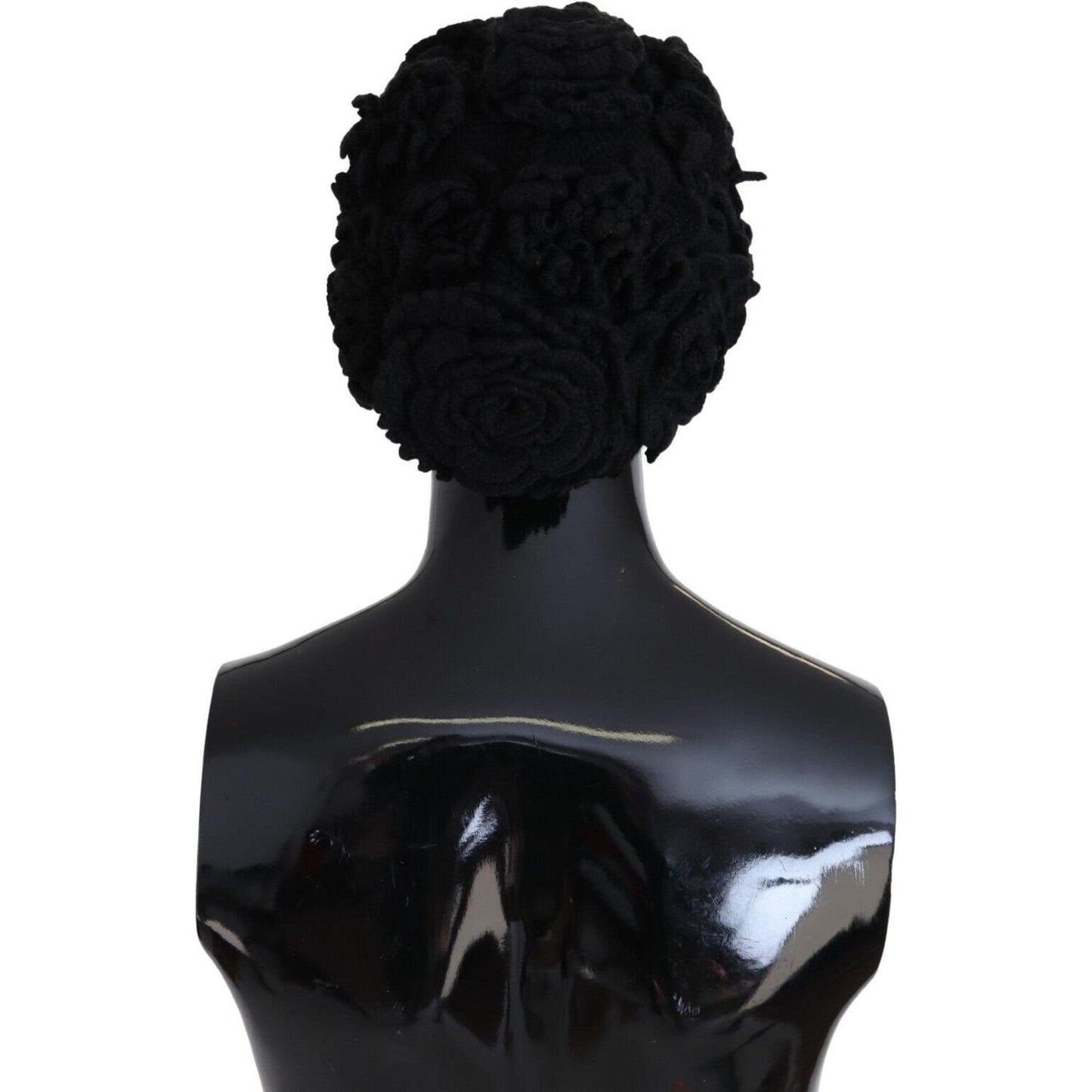 Dolce & Gabbana Elegant Black Virgin Wool Beanie Hat Dolce & Gabbana Black