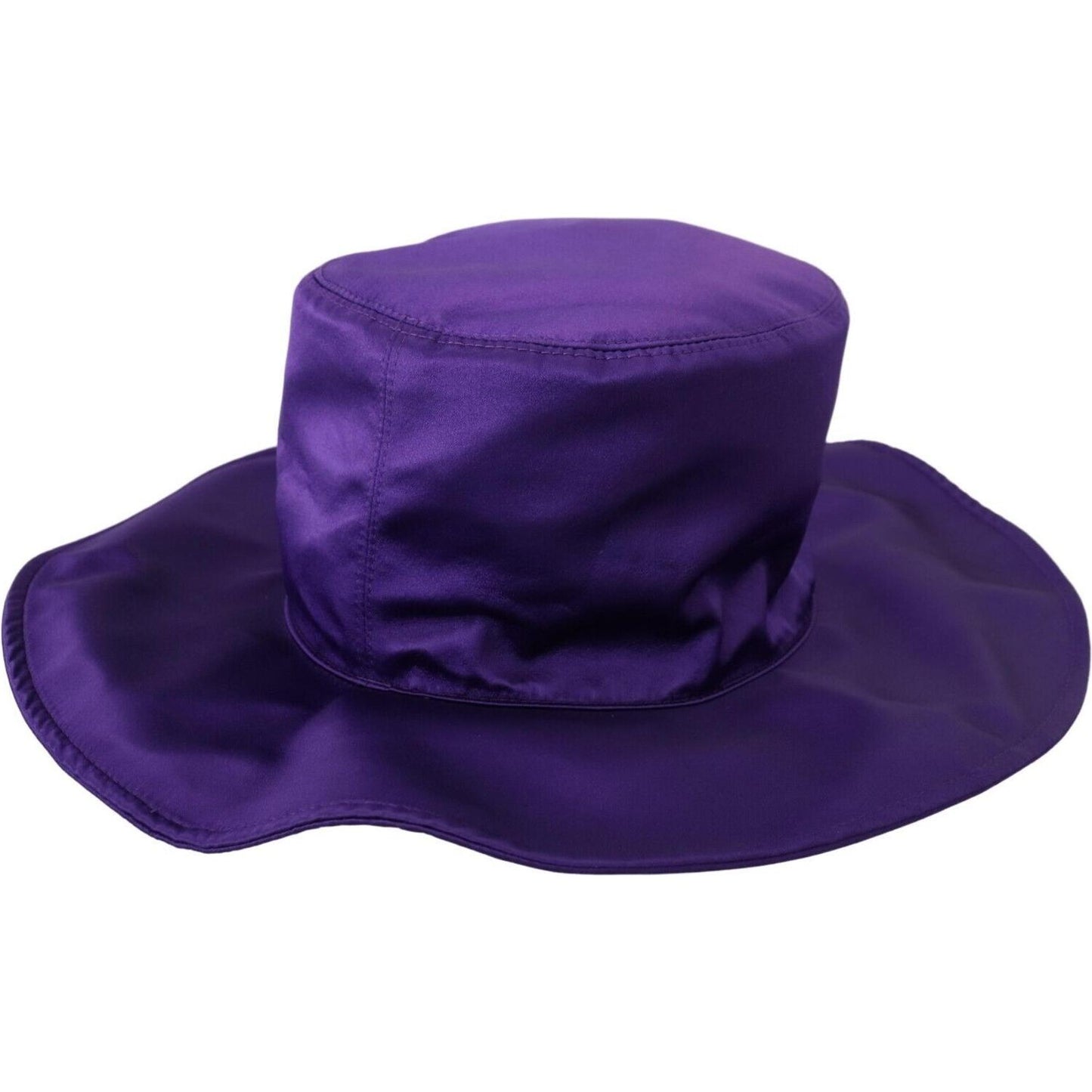 Dolce & Gabbana Elegant Purple Silk Top Hat Dolce & Gabbana Midnight Blue