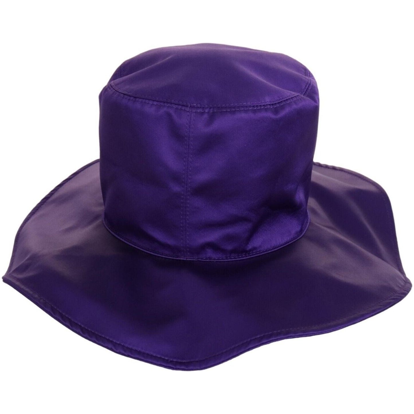 Dolce & Gabbana Elegant Purple Silk Top Hat Dolce & Gabbana Midnight Blue