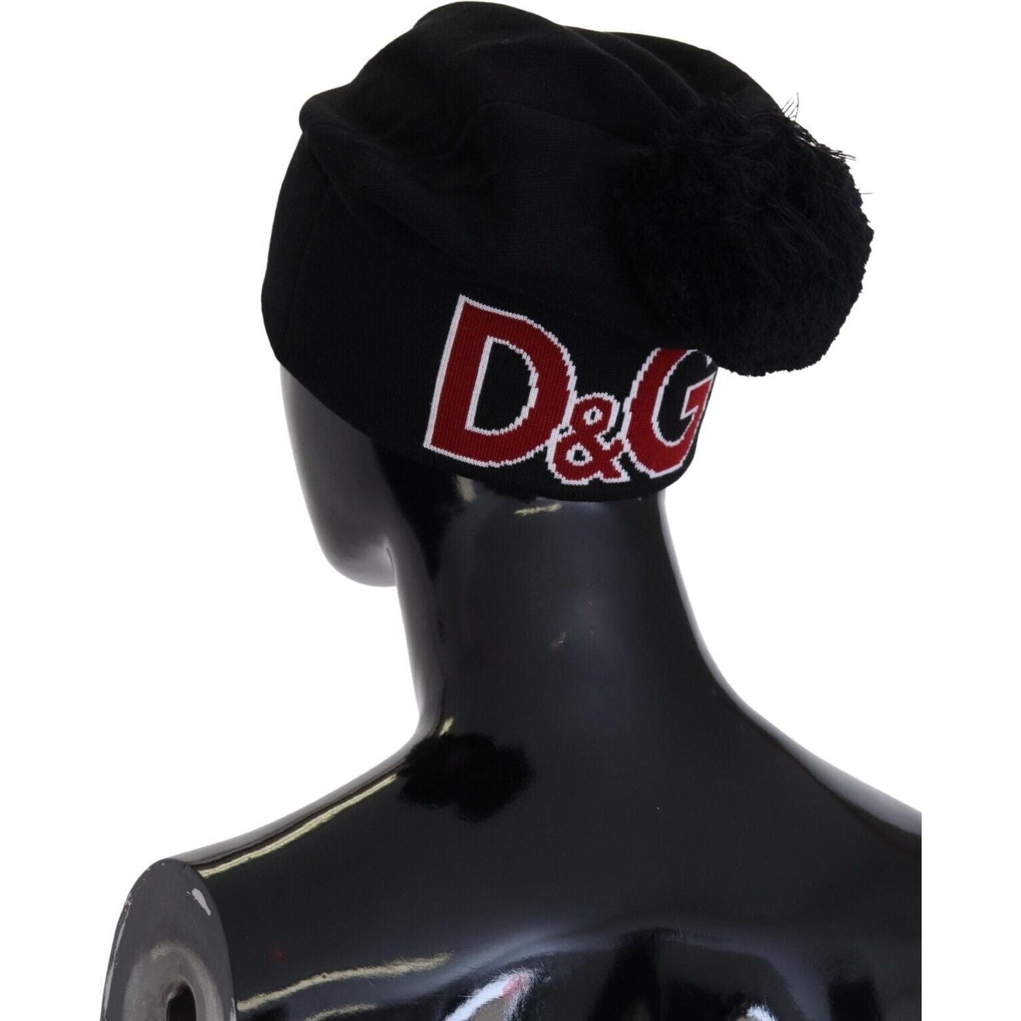 Dolce & Gabbana Elegant Black Virgin Wool Beanie Dolce & Gabbana Black