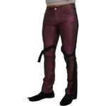Dolce & Gabbana Elegant Magenta Cotton Trousers Dolce & Gabbana Dark Slate Gray