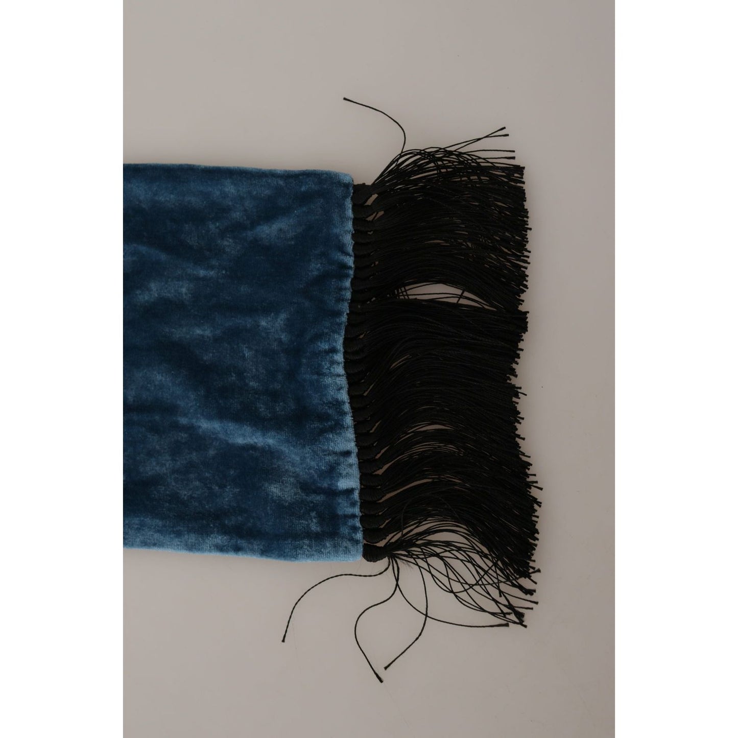 Dolce & Gabbana Elegant Silk Men's Scarf in Regal Blue Dolce & Gabbana Dark Gray