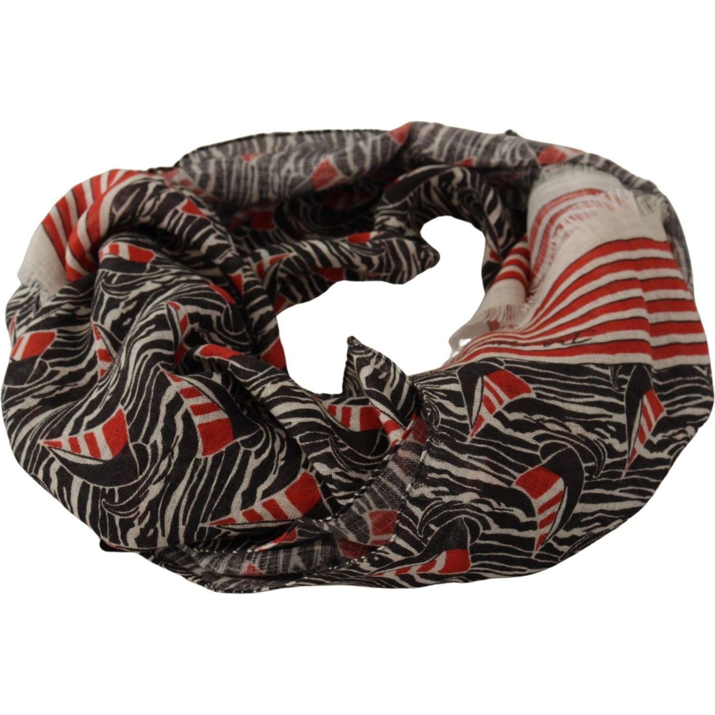 Dolce & Gabbana Elegant Striped Linen Men's Scarf Dolce & Gabbana Dark Slate Gray