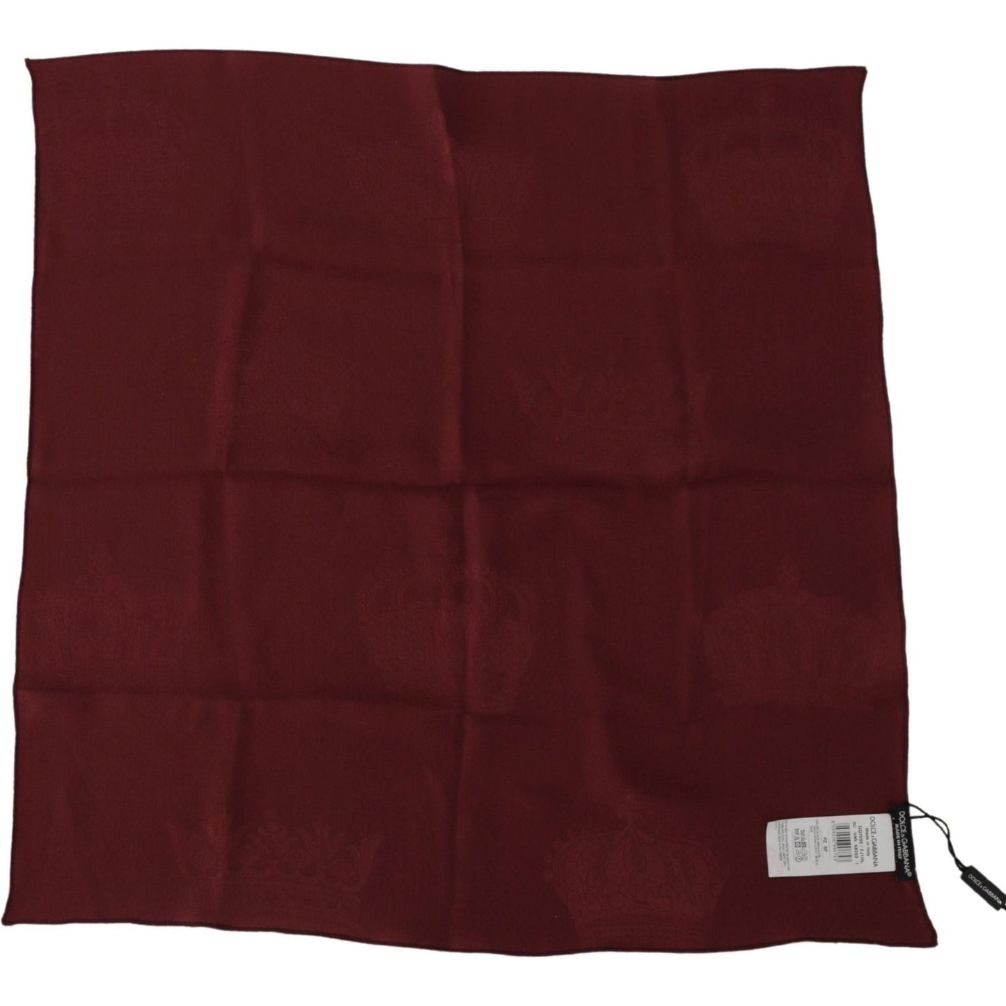 Dolce & Gabbana Elegant Red Silk Square Scarf Wrap Dolce & Gabbana Dark Red