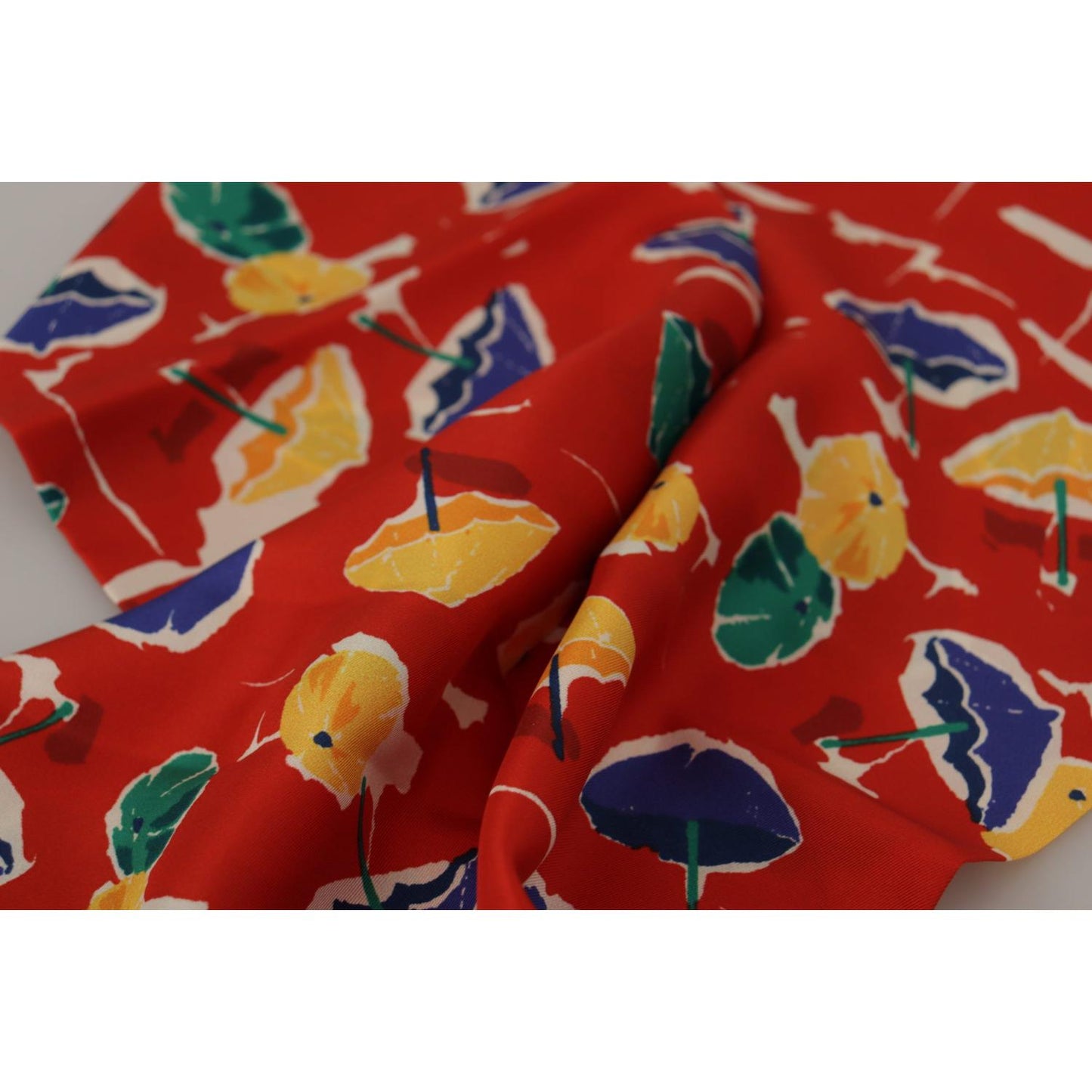 Dolce & Gabbana Elegant Multicolor Silk Men's Scarf Dolce & Gabbana Brown