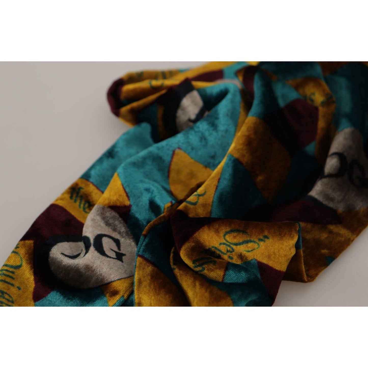 Dolce & Gabbana Elegant Multicolor Silk Blend Men's Scarf Dolce & Gabbana Dark Gray