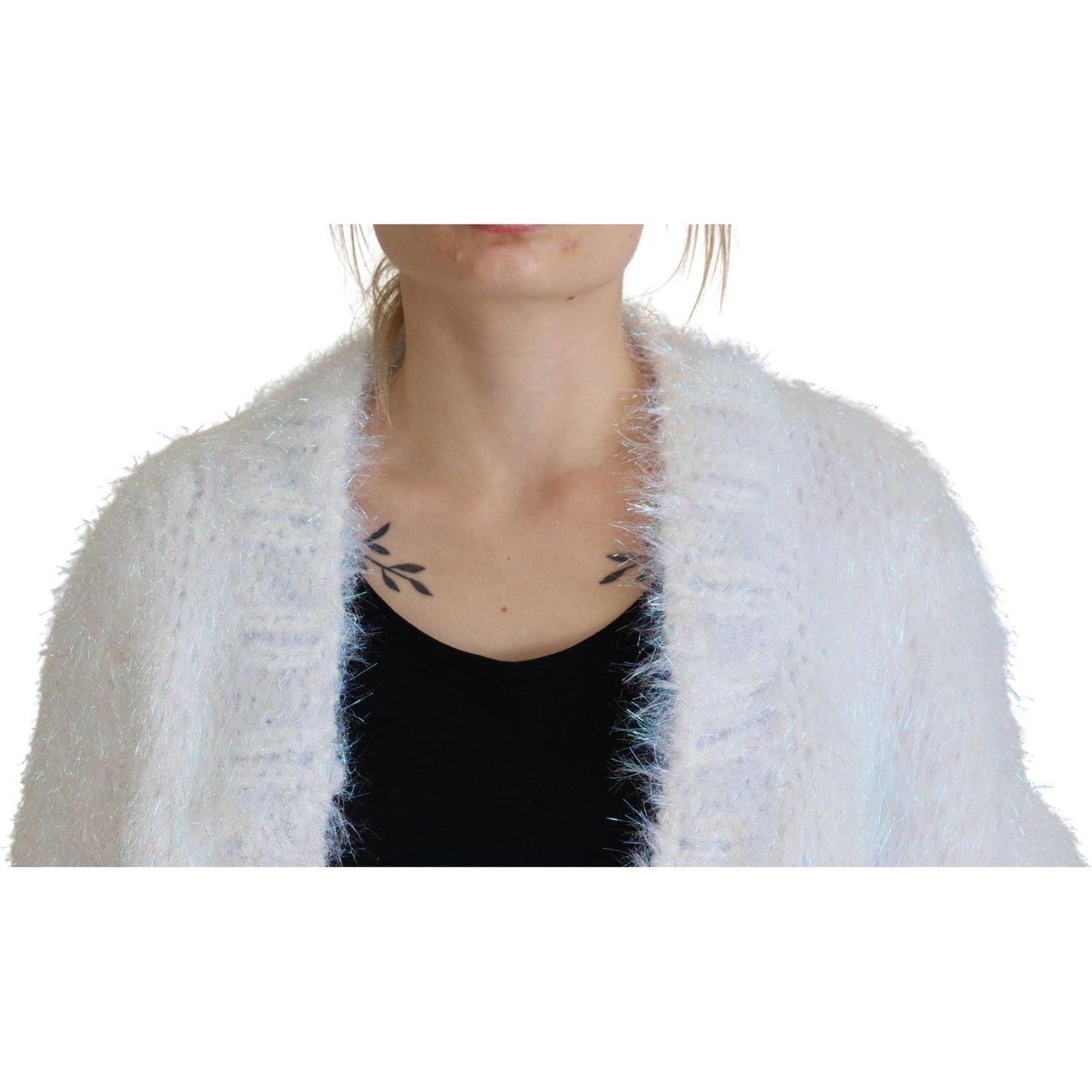 Dolce & Gabbana Elegant White Long Sleeve Cardigan Jacket Dolce & Gabbana Gray