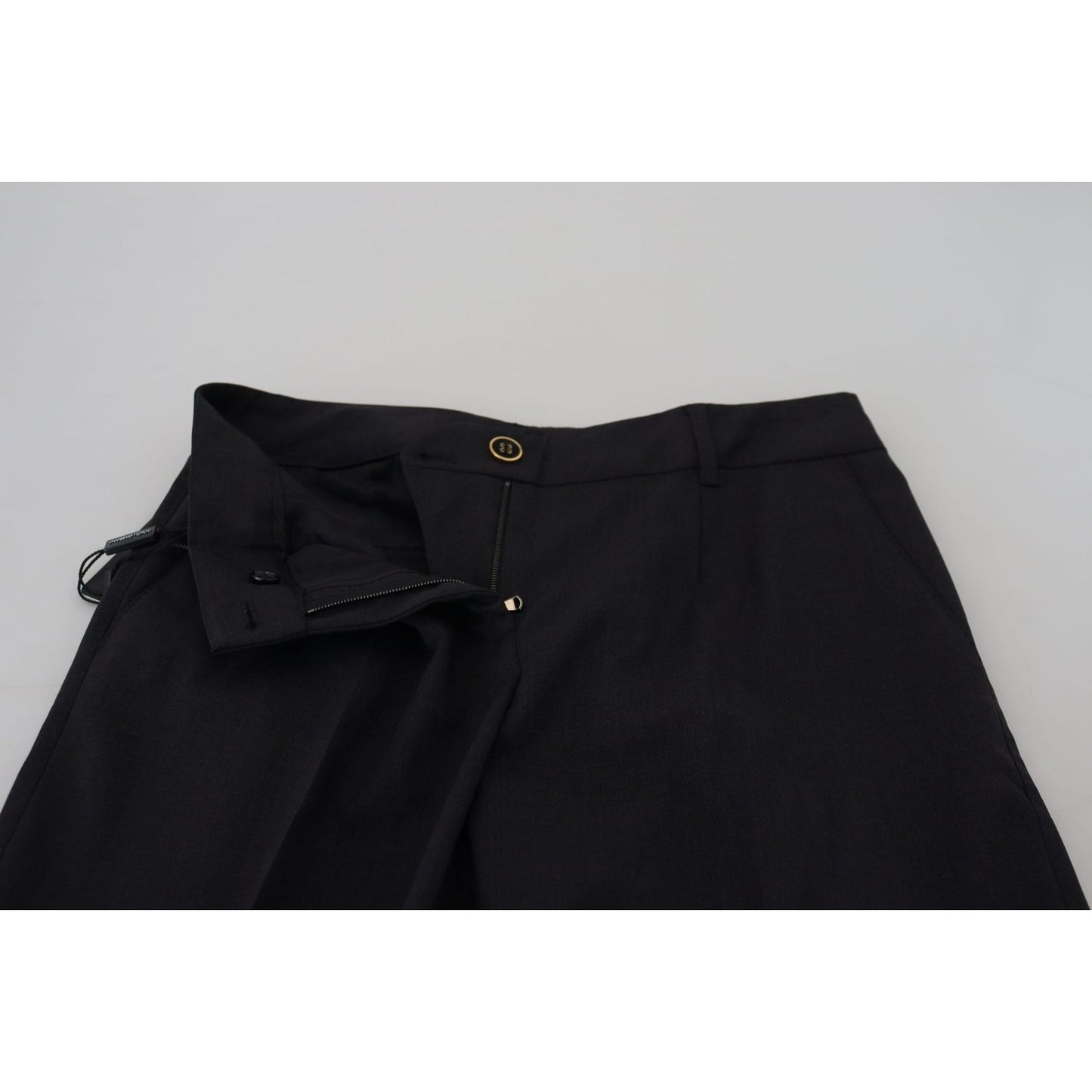 Dolce & Gabbana Chic Grey Wool Blend Pants for Elevated Style Dolce & Gabbana Gray