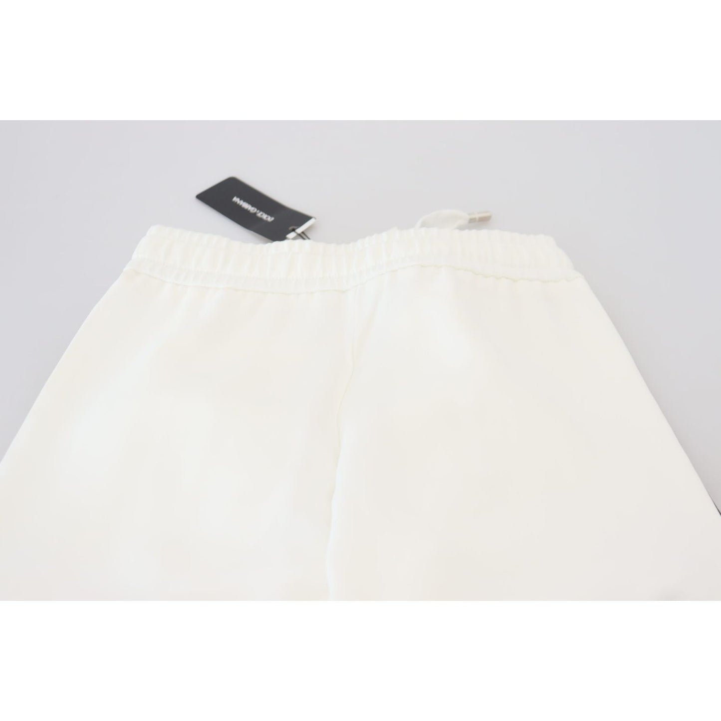 Dolce & Gabbana Chic White Jogger Pants for Elevated Comfort Dolce & Gabbana Beige
