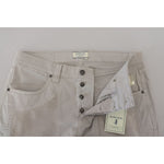 Jeckerson Elegant Gray Cotton Blend Pants Jeckerson Dark Gray