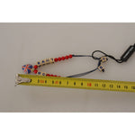 Dolce & Gabbana Red Blue Beaded DG LOVES LONDON Flag Branded Bracelet SMY100974