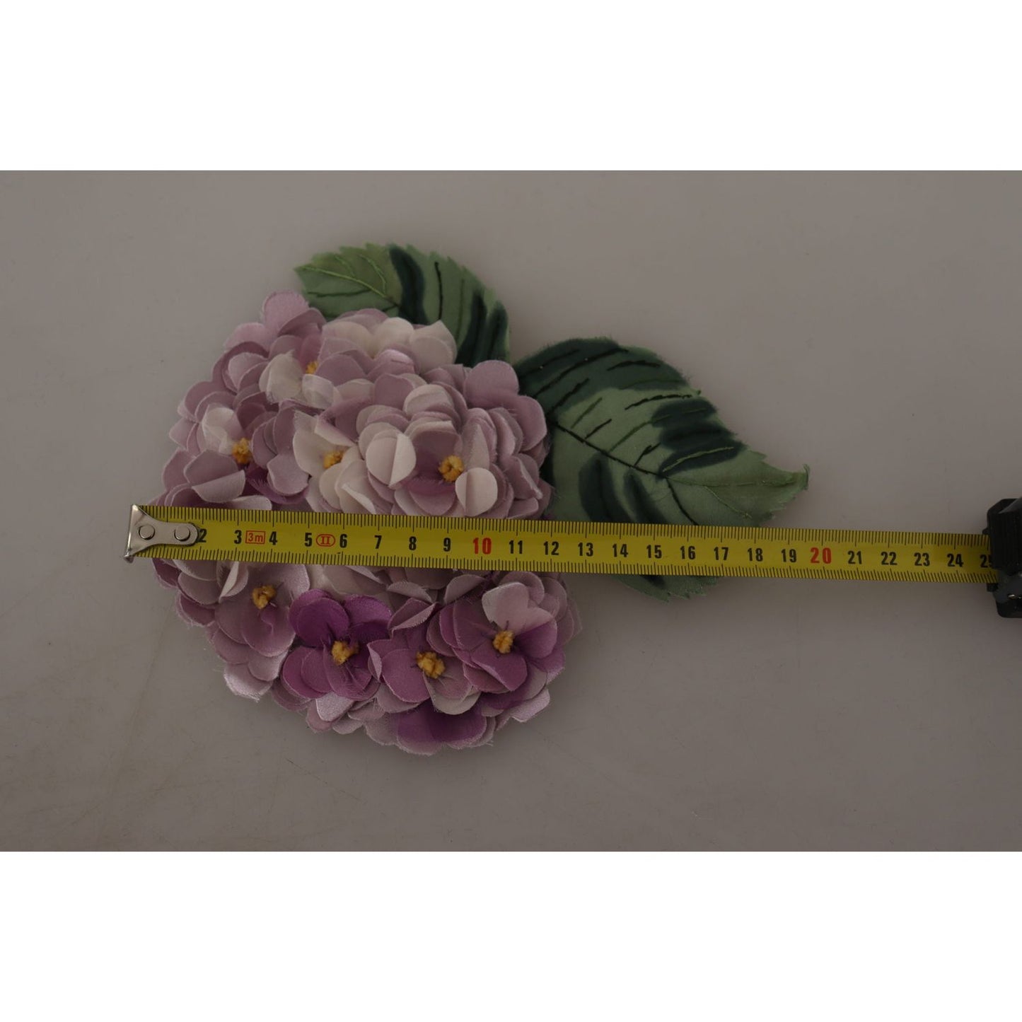 Dolce & Gabbana Elegant Purple Floral Silk Blend Brooch Brooch Dolce & Gabbana Dim Gray