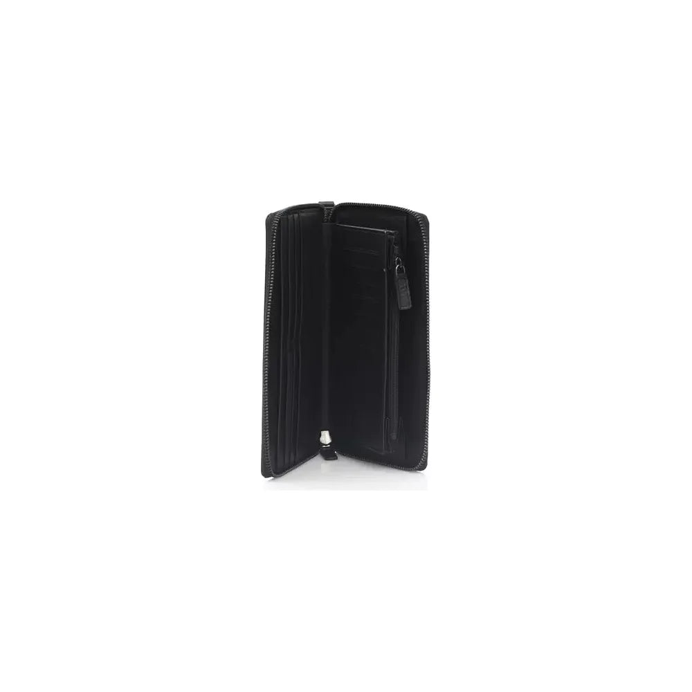 Automobili Lamborghini Black Calfskin Men Wallet AU-22978