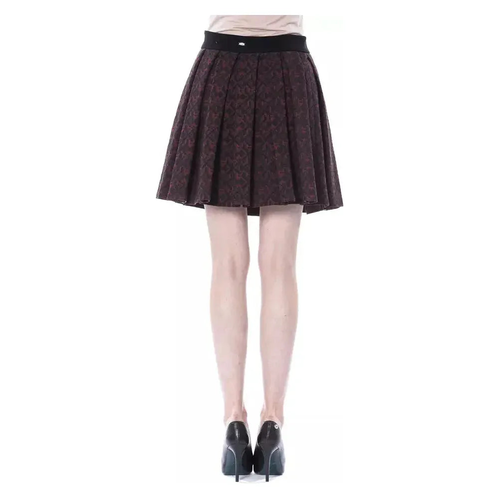 BYBLOS Brown Cotton Women Skirt WOMAN SKIRTS BYBLOS Dark Slate Gray