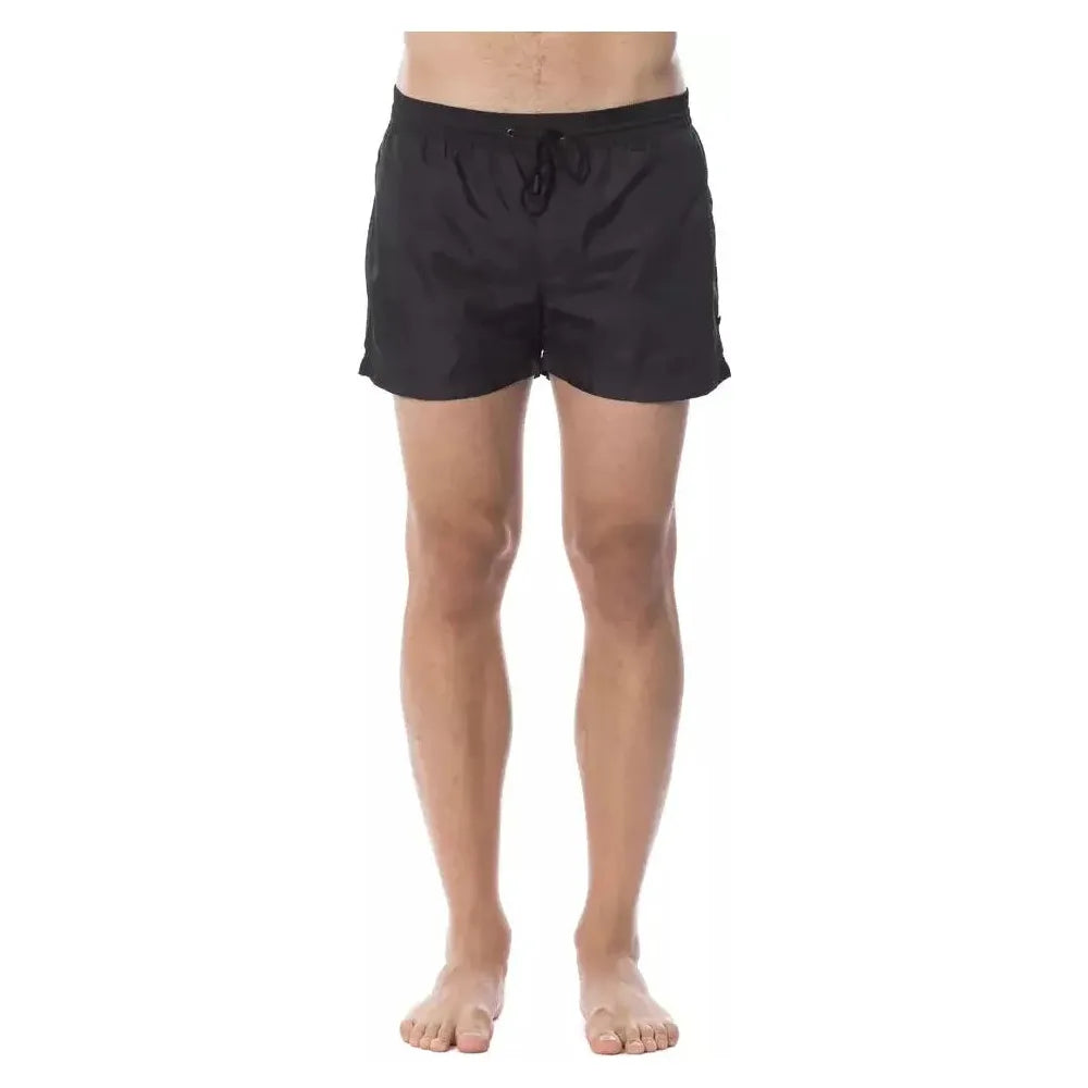 Roberto Cavalli Sport Black Polyester Men's Swim Trunk RO-13754-IT50 | L