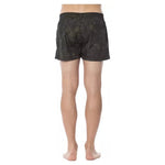 Roberto Cavalli Sport Army Polyester Men Swimwear Roberto Cavalli Sport Rosy Brown