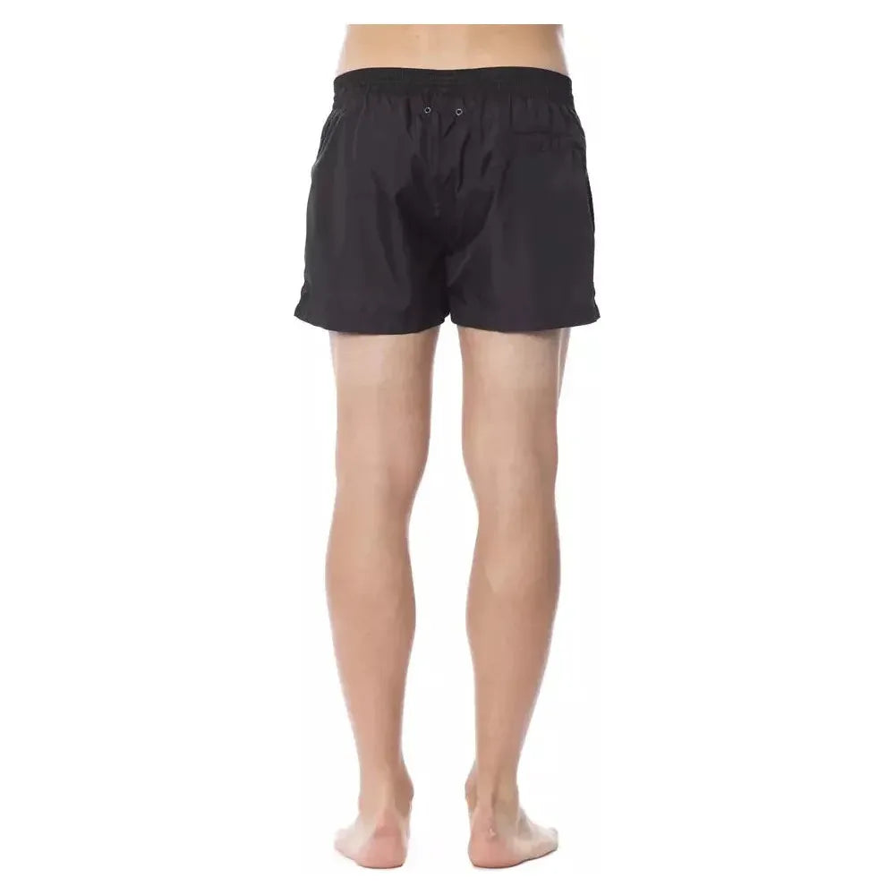 Roberto Cavalli Sport Black Polyester Men's Swim Trunk RO-13754-IT50 | L