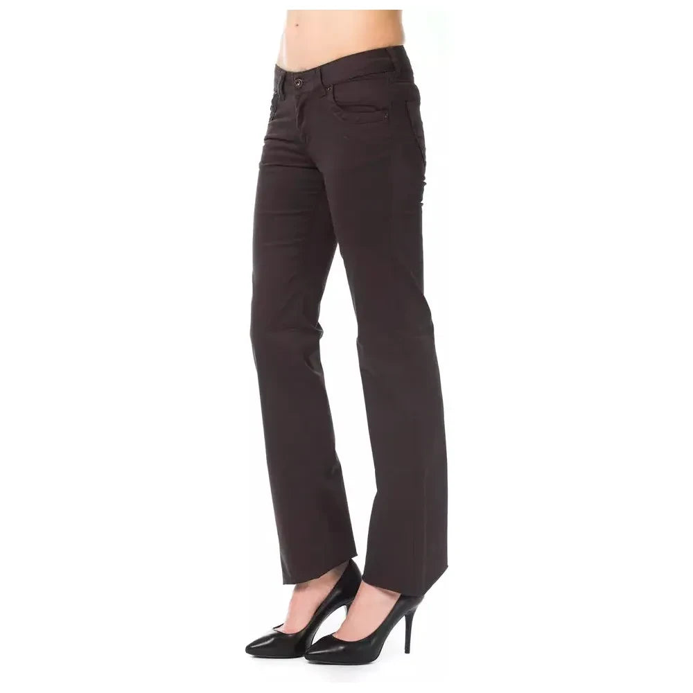 Ungaro Fever Brown Cotton Women Pants Ungaro Fever Dark Slate Gray