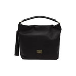Pompei Donatella Black Leather Women Shoulder Bag PO-5798