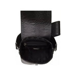 Pompei Donatella Black Leather Women Crossbody PO-5820