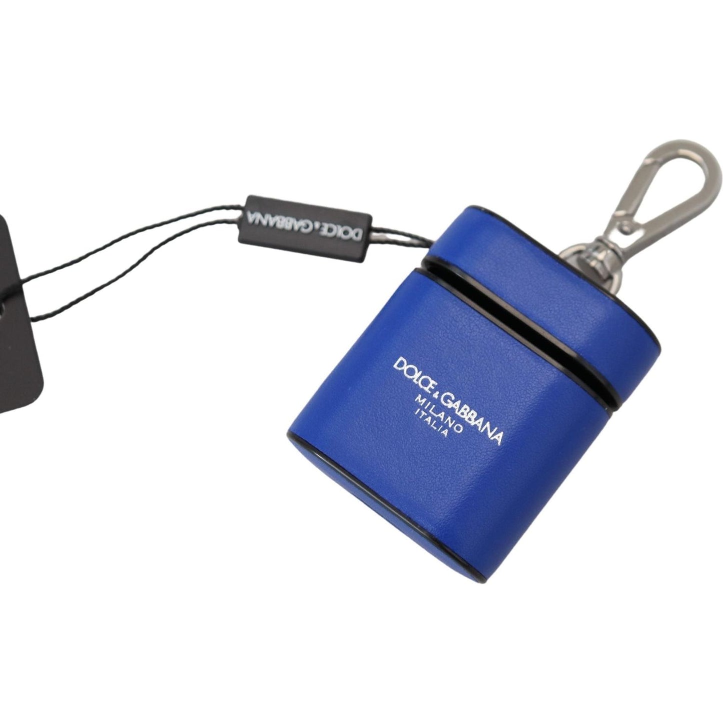 Dolce & Gabbana Elegant Blue Leather Airpods Case Dolce & Gabbana Dark Slate Blue