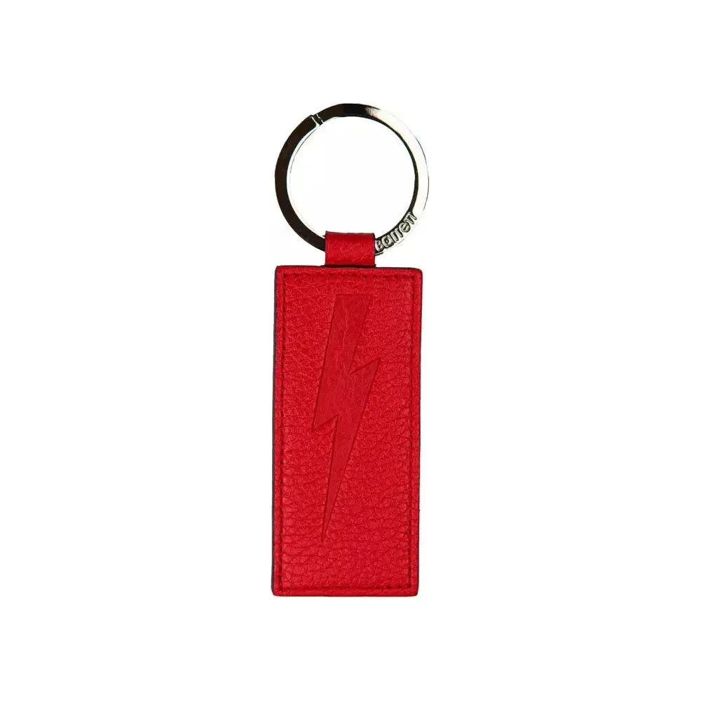 Neil Barrett Red Leather Men Keychain NE-21062